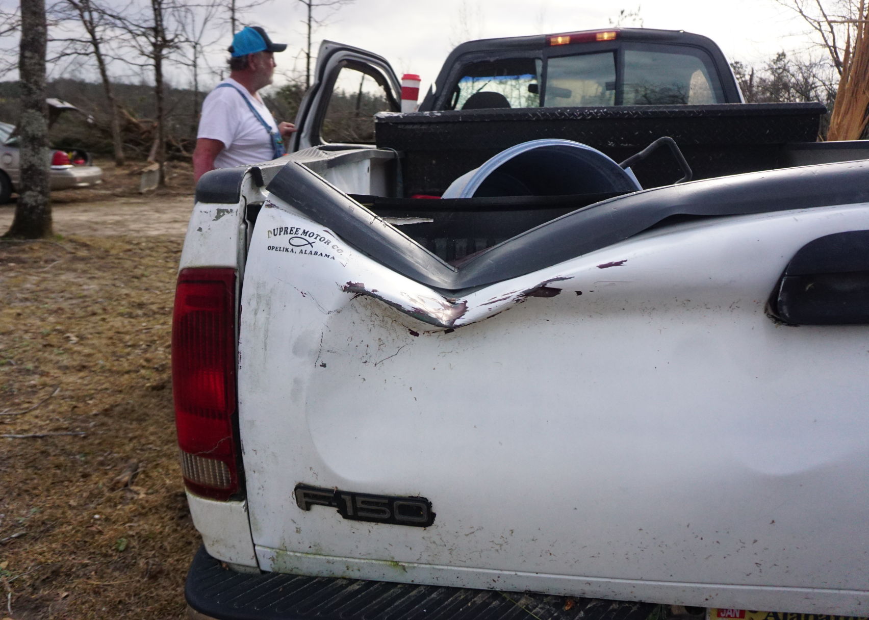 Tornado damage in Lee County